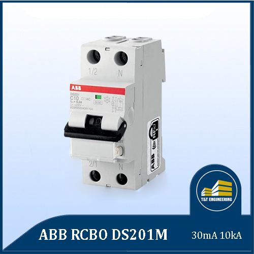 ABB-RCBO-DS201m-30mA-10kA