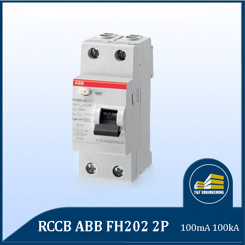 RCCB-ABB-FH202-2P-100mA-100kA